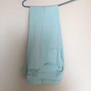 Mint colored jeans